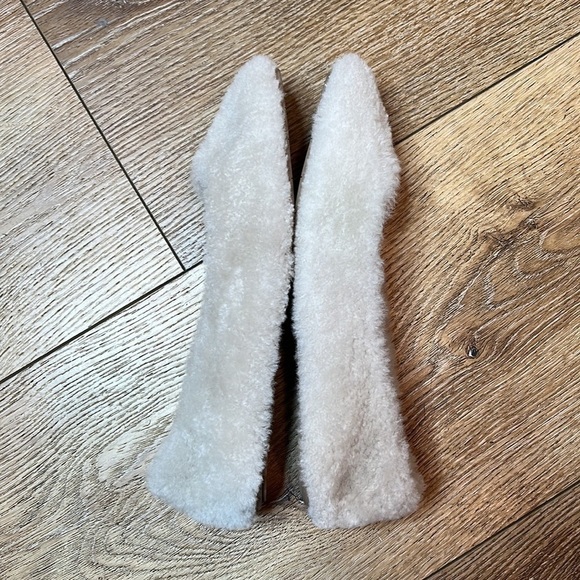 Aquatalia Ballet Flats Brinley Women Aquatalia Brinkley Natural Fuzzy Flat Size 6 1/2